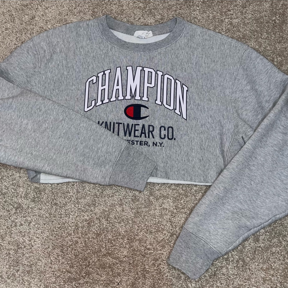 Champion Heather Gray Crewneck